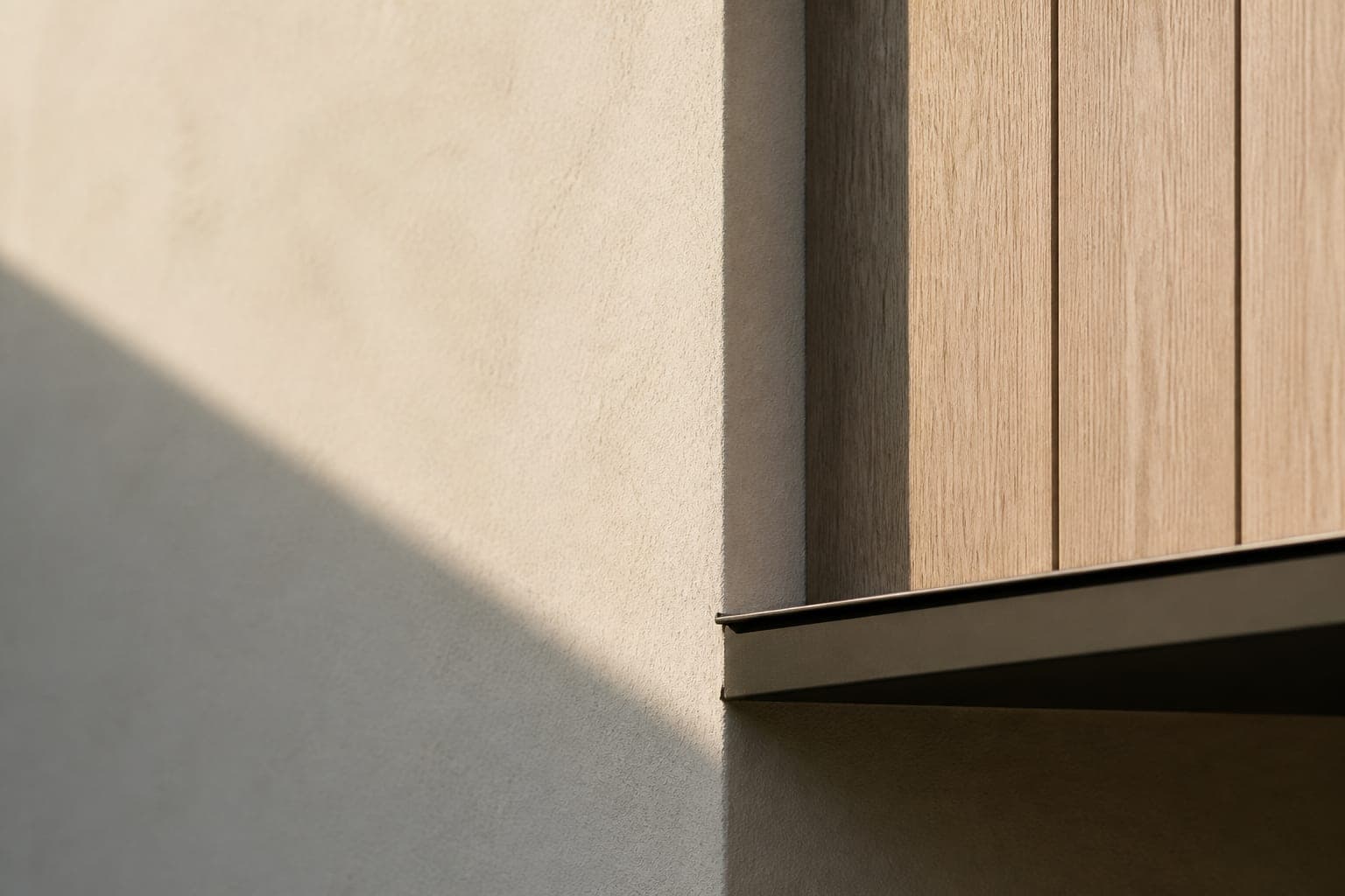Détail architectural — matériaux et lumière